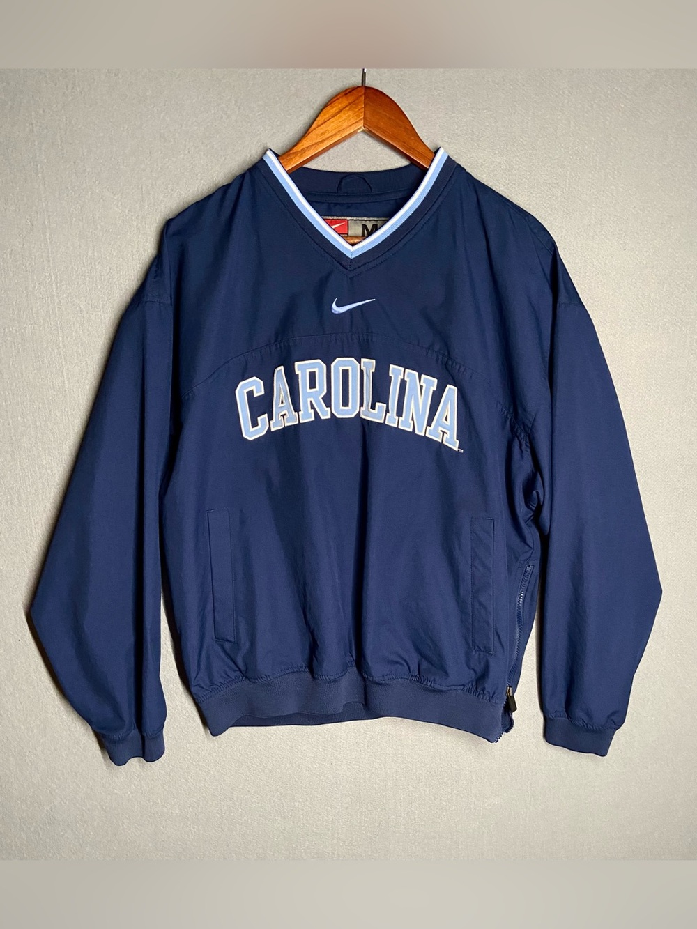 Nike Navy North Carolina Pullover Windbreaker